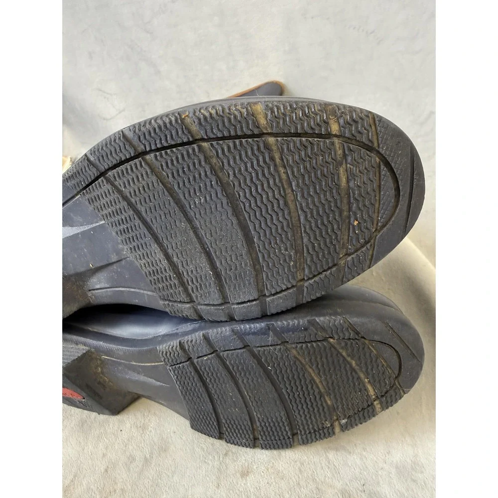 Chooka Boots Womens Size 10 Navy City Solid Rain Mid Calf Rubber Waterproof